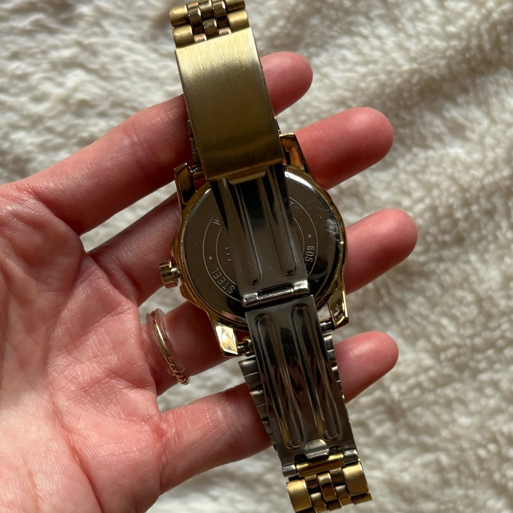 Esprit Gold Tone Bracelet Watch with White Dial - Picture 3 of 4